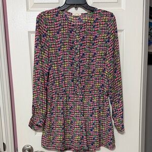 Colorful Long Sleeve Romper Medium
